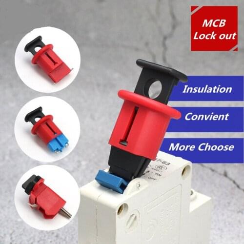 Circuit Breaker Lock Electrical Safety Lockout Miniature Air Switch Breaker Lockout for Power Isolation pinout