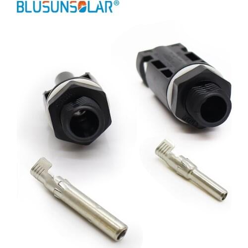 Blusunsolar 100 Pairs / Lot High Quality TUV IP67 Solar Pv Solar Energy System M12 Thread Solar Panel Connector