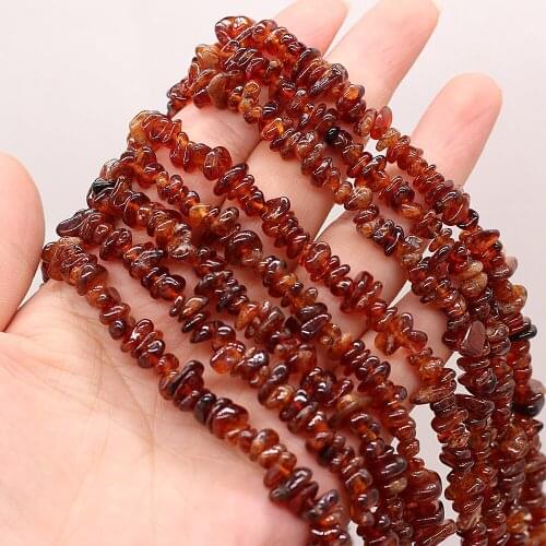 Natural stone Beads semi-precious stone Garnet Irregular Crystal fine Gravel For Jewelry Making DIY Earring Necklace Accessories