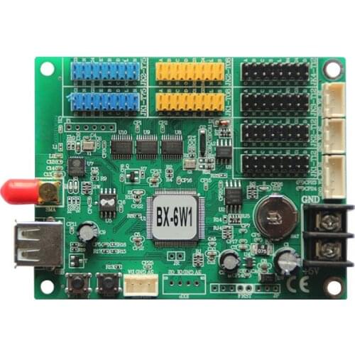 BX-6W1 wifi controller add 6S 6X series environment detecting controller support USB upload program for big rental led screen