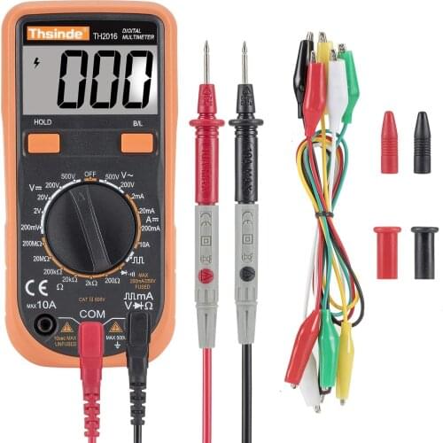 Mini Digital Multimeter for Measuring AC/DC voltage AC/DC current resistance and LCD Backlight