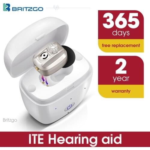 Digital Hearing Aid,Portable And Rechargeable In Ear Mini Noise Reduction Sound Amplifier|Invisible,Compact And Comfortable