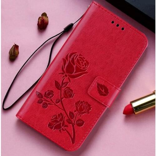 Deluxue Rose Flower Leather Flip Case For TCL 20L Plus Coque Wallet Women Cover For Estuches De Celular TCL 20 Pro 5G Case Etui