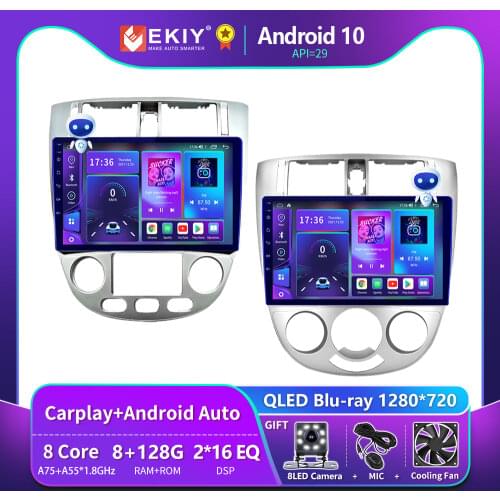 EKIY 10" IPS Android 9.0 Car Radio Multimedia Video Player Navigation GPS For Chevrolet Lacetti J200 BUICK Excelle Hrv 2004-2013