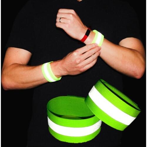 Reflective Safe Band Strap Elastic Safety Belt for Night Running Sports Walking Biking Arm Armband Warning Protection Wristband