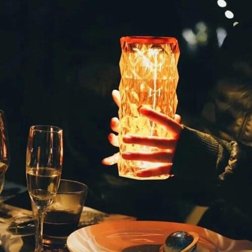 Crystal Bedside Charging Atmosphere Nighttime Table Lamp Decoration Creative Car Diamond Lamp Art Classic Vintage Desk Light
