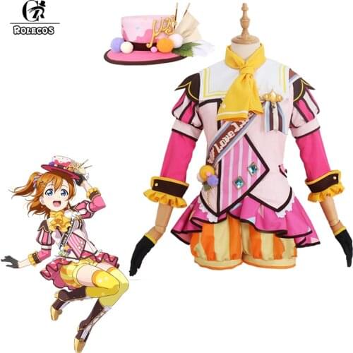 ROLECOS Lovelive Anime Cosplay Costume All Character Ice Cream Game Cosplay Love Live Costume Honoka Rin Halloween Women Dress