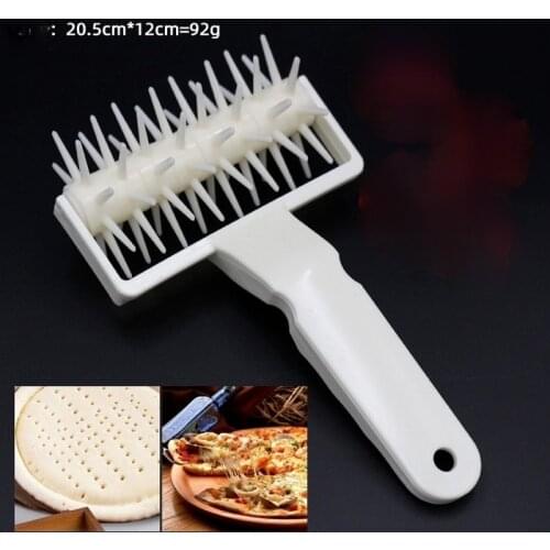 Creative Baking Tools Pizza Rolling Pin Pizza Puncher Pin Wheel Biscuit Wheel Kitchen Tools