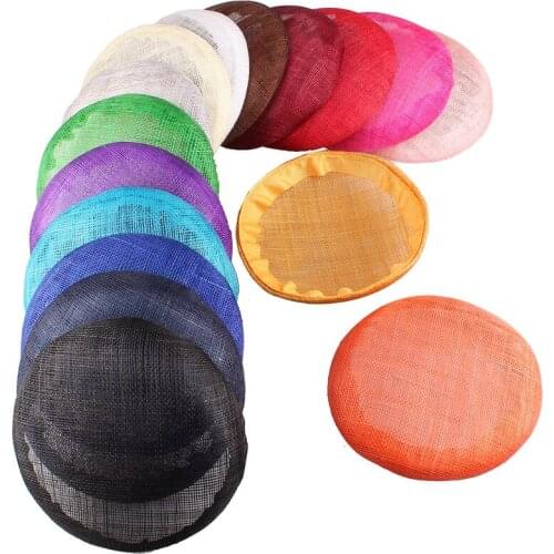 15CM ROUND SINAMAY Fascinator for Weddings Base Headpiece Womens DIY Hair Accessories Lady Occasion Fascinator Hats Material