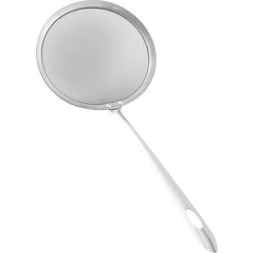 Skimmer Spoon For Japanese Hot Pot Stainless Steel Fine Mesh Strainer For Food Kitchen Cooking Fat Oil Filter Skimming Grease