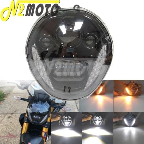 Motorcycle LED Head Lamp Headlight for Monster 821 1200 1200R 1200S Replacment Head Light 2014 2017 Headlamp Turn Signal Light