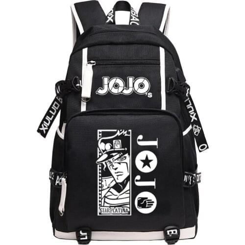 JoJos Bizarre Adventure Anime Bag Large capacity schoolbags for students Creative personality simple fashion backpack bag