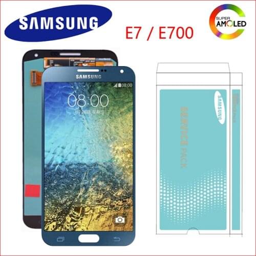 ORIGINAL 5.5'' Display for SAMSUNG Galaxy E7 LCD E700 E7000 LCD Touch Digitizer Assembly Replacement Parts