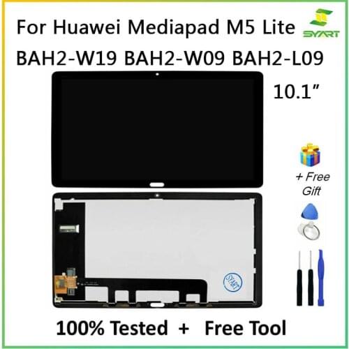 10.1'' LCD Screen For Huawei MediaPad M5 Lite BAH2-W19 BAH2-W09 BAH2-L09 Touch Screen Digitizer Repair Assembly Replacement