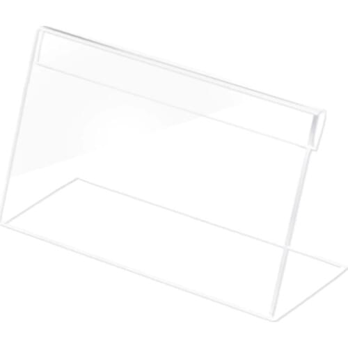 10pcs Acrylic Transparent Display Stand Desk Sign Label Tag Business Frame Card Holders Price Display O3F1