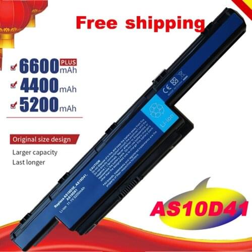 5200MAh Battery FOR Acer AS10D31 AS10D3E AS10D41 for AS10D51 4741 free