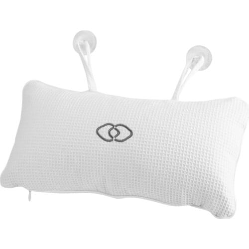 Bathroom Product Accessories Non-Slip Bathtub Spa Pillow Bath Cushion With Suction Cups Head Support Neck Massage Pillow Cushion