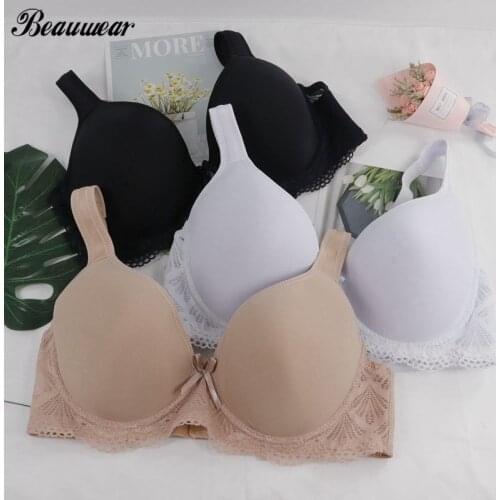 Beauwear Unlined Push Up Bra Plus Size 40D 42D 44D 46D 48D 50D Women\s Underwear Sexy Female Brassiere Lingerie for Women