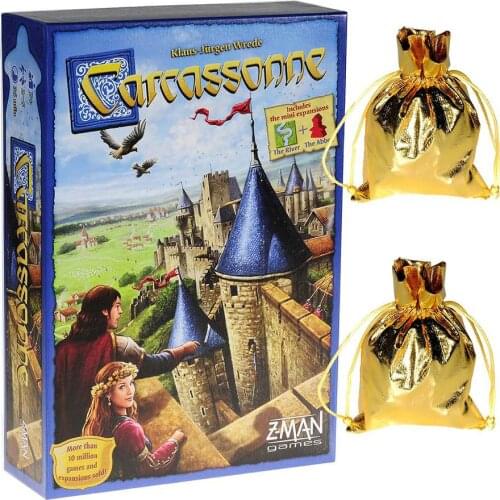 Carcassonne Board Game Tarot Cards Durable Sturdy Party Playing Card For Player Over 7 Years Old Winter Edition Deck Table Games