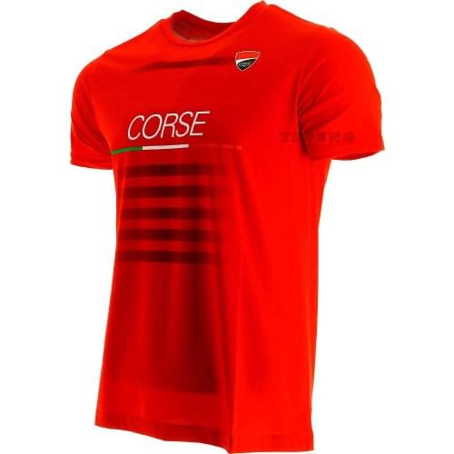 Spring And Summer Red New MOTO For Ducati GP Motorcycle Riding Short-Sleeved Quick-Drying Breathable Racing T-shirt Locomotive