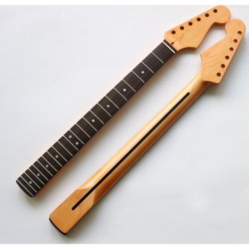 Best Canada Maple 22 Frets Electric Guitar Neck Replacement Rosewood fingerboard 1pc