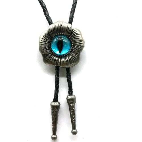 KDG Western Cowboy Zinc Alloy Sunflower One-eyed BOLO Necktie Matching Shirt Men and Women Same Style