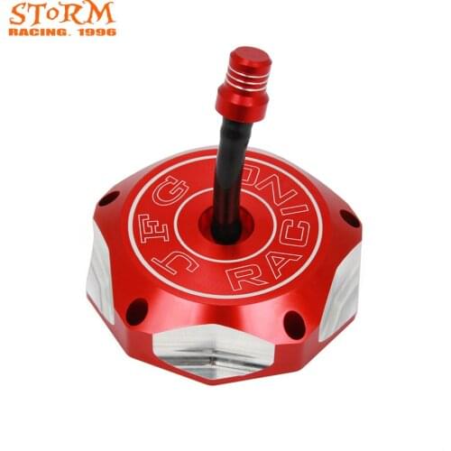 Motorcycle CNC Red Gas Cap Oil Tank Cover For Honda TRX90 TRX250 TRX250EX TRX350 TRX400 TRX450 TRX500 Foreman TRX650 TRX680
