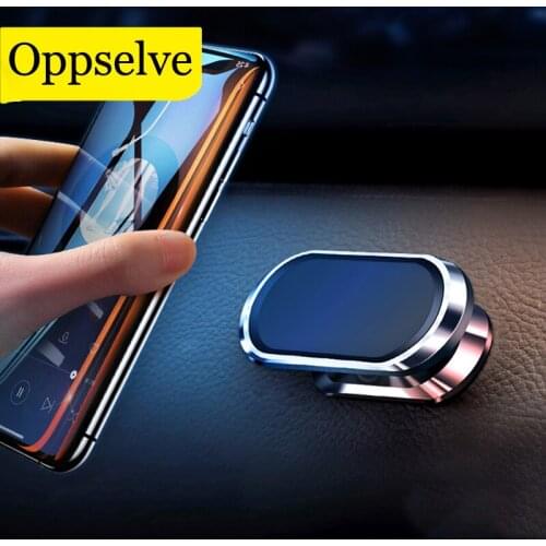 Magnetic Car Phone Holder Dashboard Mini 360 Degree Stand For iPhone 12 11 Samsung Xiaomi Huawei Metal Magnet Car Mount for Wall
