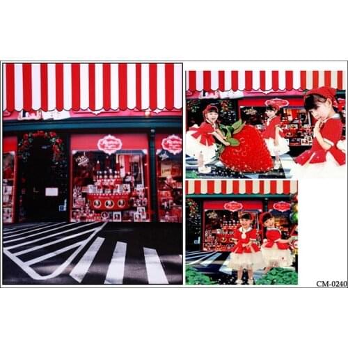 Sweety Sugar Shop Newborn Baby Photography Backdrops Black and White Brick Floor Background Studio Custom Baby Photo Studios