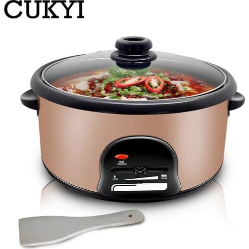 CUKYI 2.8L Multifunction Electric Hotpot Mini noodles cooker non-stick skillet small cooker multi-purpose Electric boiler US EU
