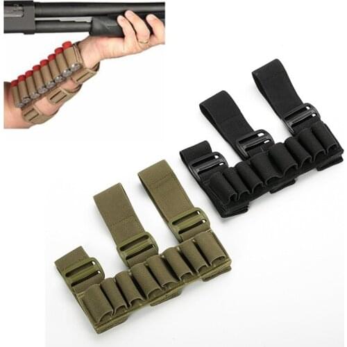 Hunting Ammo Carrier Molle Shell Pouch Shotgun Bullet Holder Rifle Cartridge 8 Round EDC Tactical Removable Arm Bullet Bag