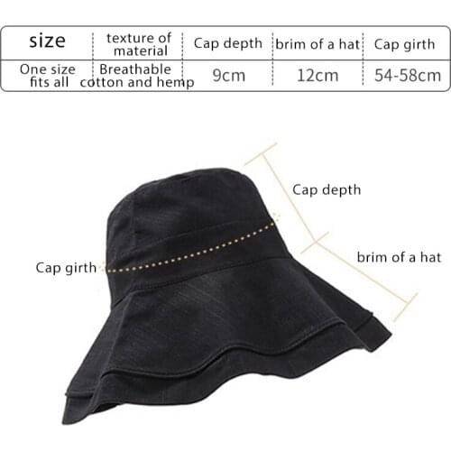 Unisex Summer Foldable Bucket Hat Big wide Brim Fisherman Hat Sunscreen Fishing Hunting Cap Sun Prevent Hats