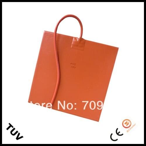 Silicone Heater 12v 200W 200x200 for 3D Printer Adhesive on back and NTC100K