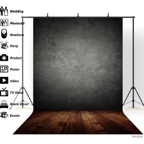 Dark Abstract Grunge Wall And Floor Theme Backdrops For Photography Baby Shower Newborn Portrait Photo Shoot Backgrounds Studio
