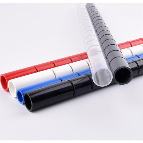 6 Colors 1Pc Length 50CM OD20~50mm PVC Pipe Aquarium Fish Tank Rain Pipe Drip Water Tube Downcomer Filter Accessories
