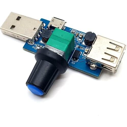 USB mini adjustable speed fan module Wind speed wind speed governor Computer cooling mute multi-gear module