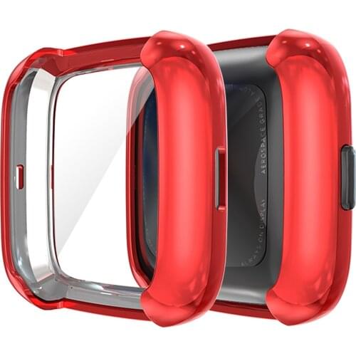Protective Case TPU Anti-fall Full Cover Screen Protector For Fitbit Versa 2 Watch Smart Wearable Accessories Protective Case
