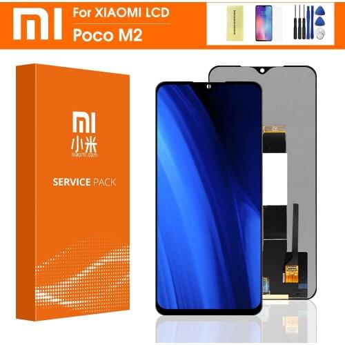 6.53" Original For Xiaomi Poco M2 LCD Screen Display+Touch Panel Digitizer Frame For Xiaomi Poco M3 lcd Pocophone M3 M2010J19CG