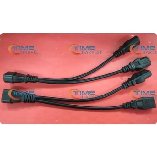 10pcs C14 male to 2xC13 female splitter power cord 0.3M 3*0.75 wires for coin operated game arcade cabinet machine accessories