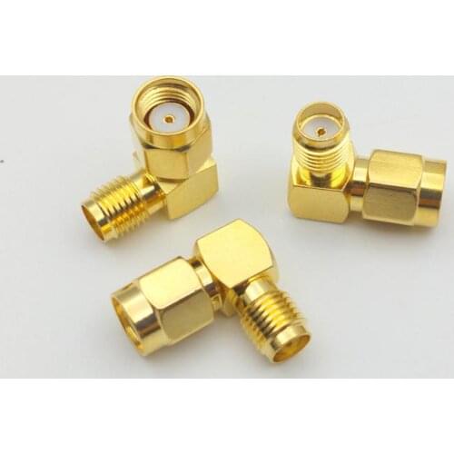100pcs SMA Female to RP-SMA Male RIGHT Angle RF Connector