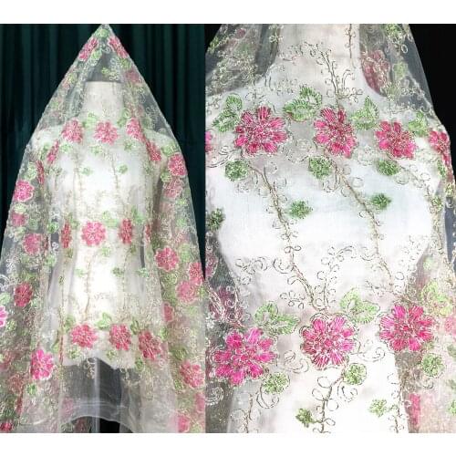 150 *100cm colorful lady bridal Dress Applique DIY Bridal Headdress scarf veil Embroidered Lace Fabric Patch curtain table cover