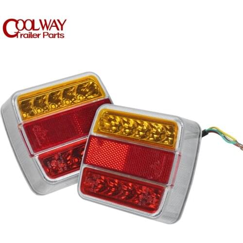 2PCS/1PAIR) 12V Waterproof Tail LED Light Number Plate Rear Lamps Boat Trailer RV Parts Camper Accessories Caravan Components