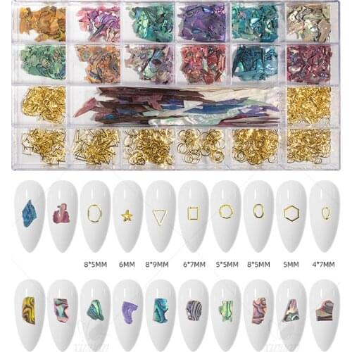 21Grids/ Large Box Nail Candy Jewelry Shell 3D Charms Cartoon Cute Pet/Butterfly/Fruit Nail Art Decorations Accessories Supplies