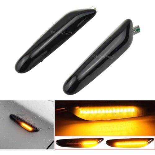 Sequential Flashing LED Turn Signal Side Marker Light For BMW 1 3 5 series E60 E61 E90 E91 E87 E81 E83 E84 E88 E92 E93 E82 E46