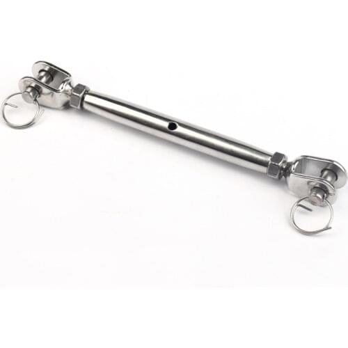 5PCS/LOT 304 Stainless Steel M6 rigging hardware M6 jaw and jaw close body type turnbuckles