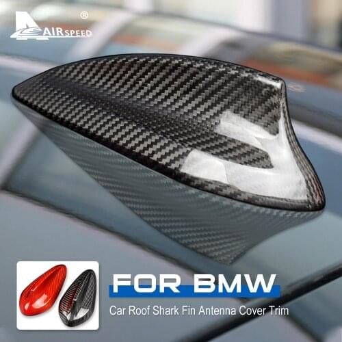 AIRSPEED for BMW F22 F87 F30 F80 G20 F32 F36 F82 G30 G38 F90 G11 G12 Accessories Carbon Fiber Car Shark Fin Antenna Cover Trim