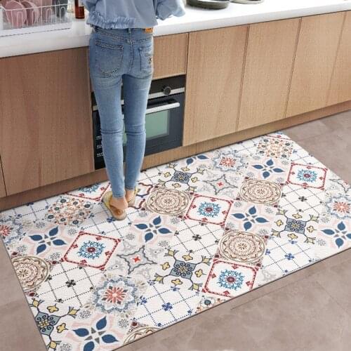 Bohemia Home Kitchen Mat Carpet Pvc Entrance Door Mat Carpet Non-slip Floor Mat Rugs for Living Room Kitchen