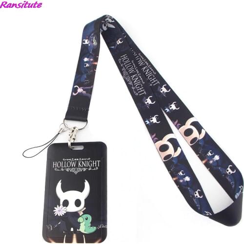 Ransitute R1389 Hollow Knight Cartoon Key Chain Lanyard Gifts For Child Students Friends Phone USB Badge Holder Necklace
