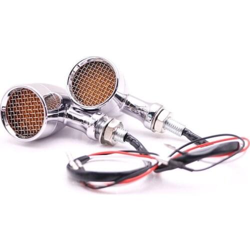 Bullet Grid Turn Signals Indicator Light For Harley Honda Kawasaki etc.Universal