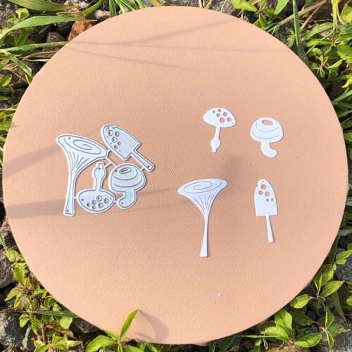 CH 2021 New Arrival Small Mushrooms Metal Cutting Dies Embossing Scrapbooking Stencil Craft Cut Dies For DIY Card Handmade